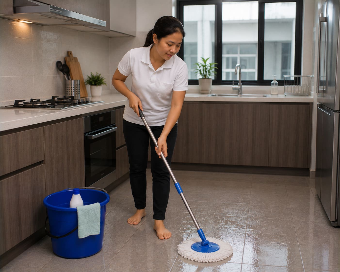 Cleaning Service Petaling Jaya Mop Kitchen Floor