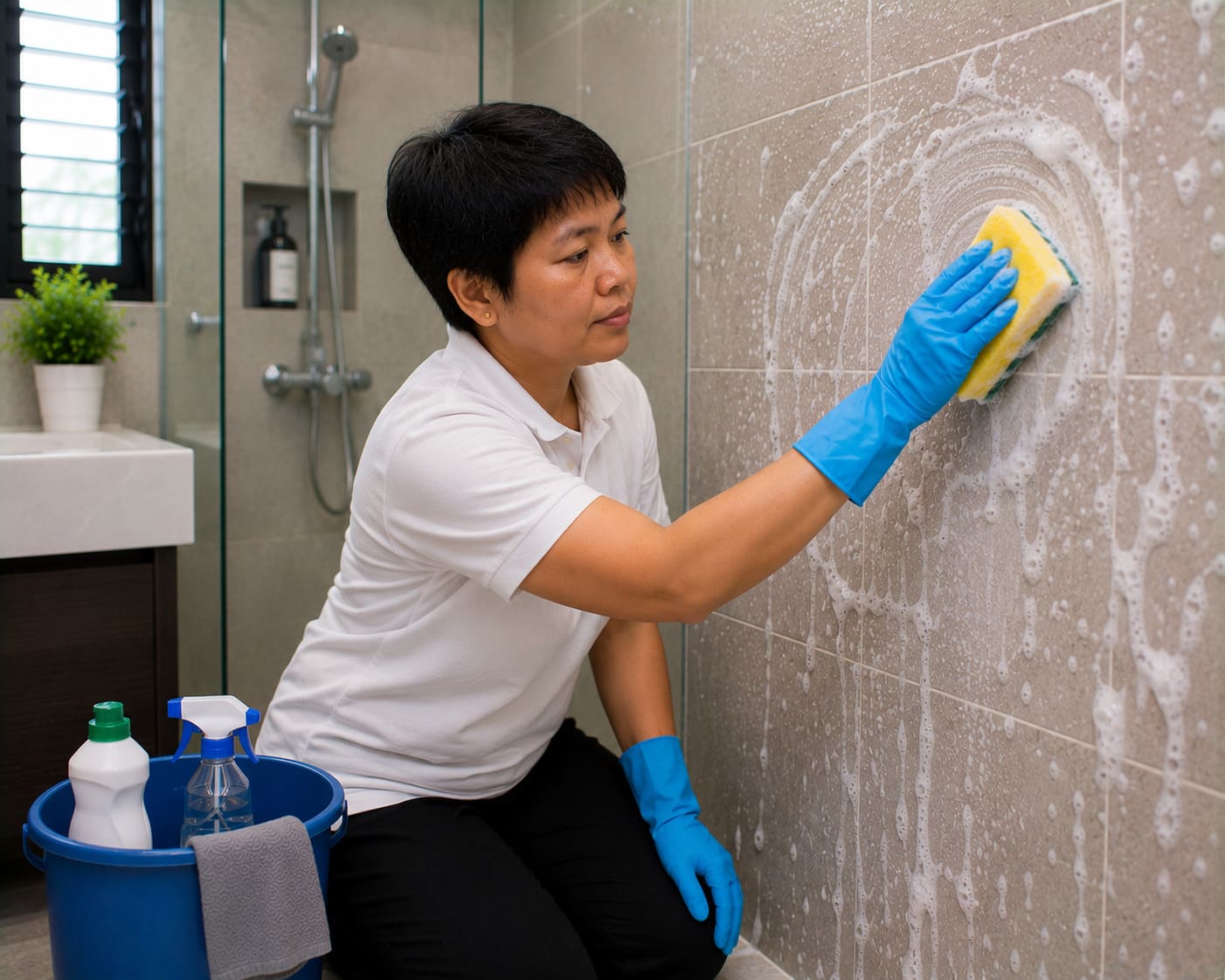 Cleaning Services PJ Wash Bathroom Wall Tiles