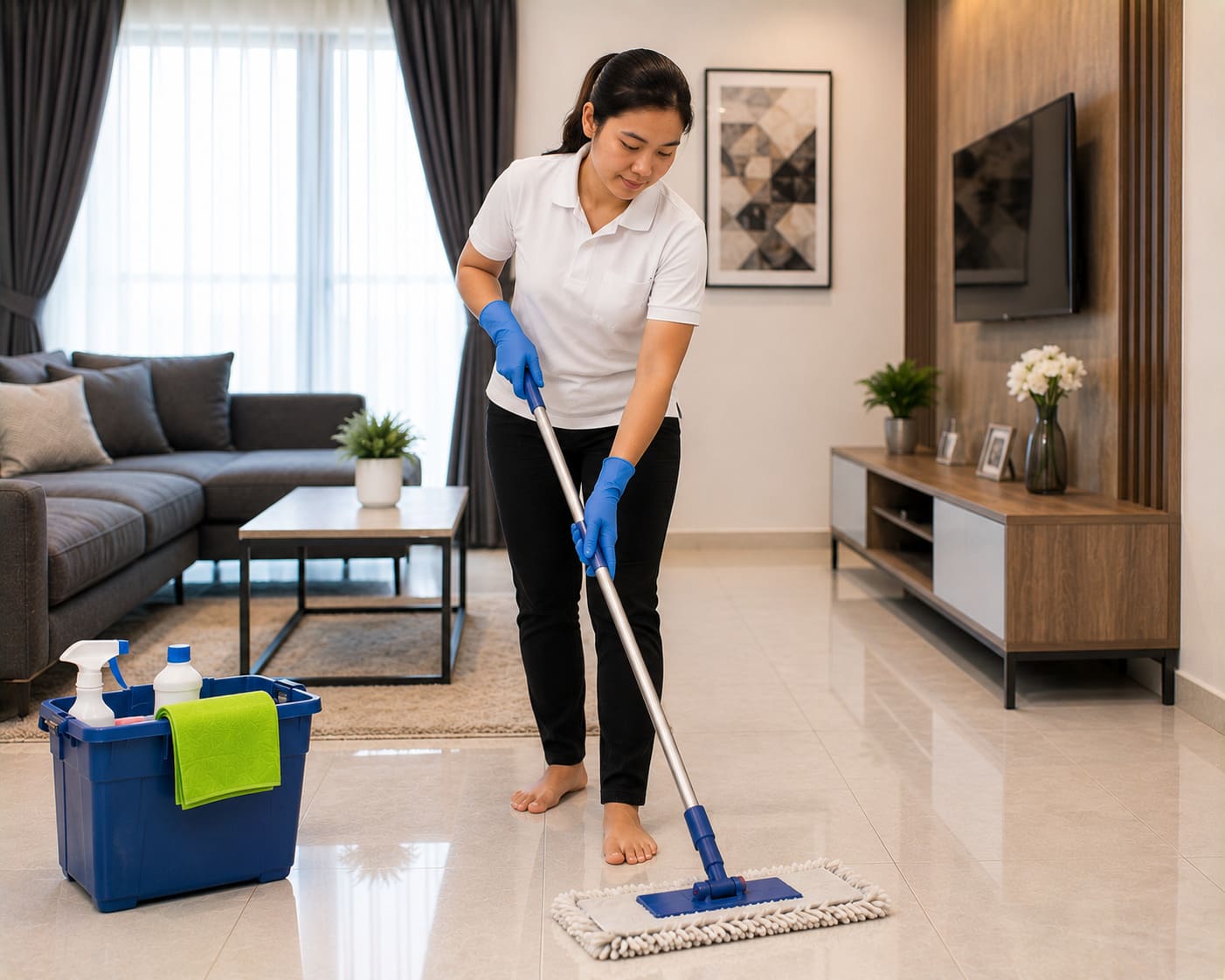 Deep Cleaning Services PJ Mop Floor