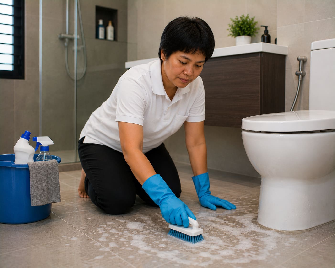 PJ Deep Cleaning Service Petaling Jaya Scrub Toilet Floor